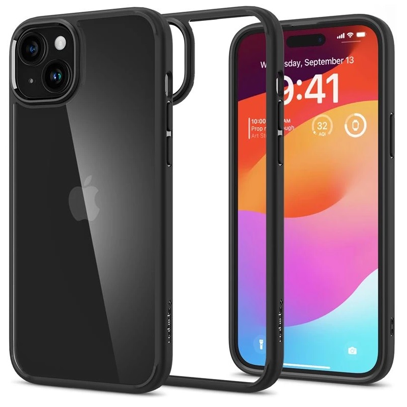 Levně Pouzdro Apple iPhone 15 SPIGEN Ultra Hybrid ACS06713 Matte Black