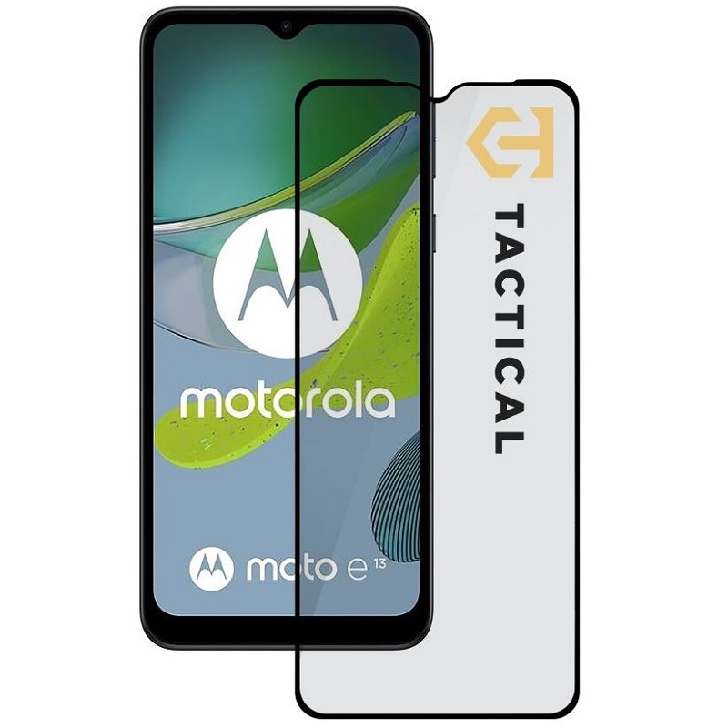 Screen Glass Motorola Moto E13 5D Full Glue Tactical Shield černé 1031125