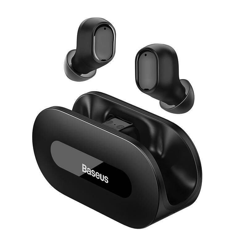 Sluchátka Bluetooth TWS Baseus Encok Bowie EZ10 V5.3 + dobíjecí pouzdro černá