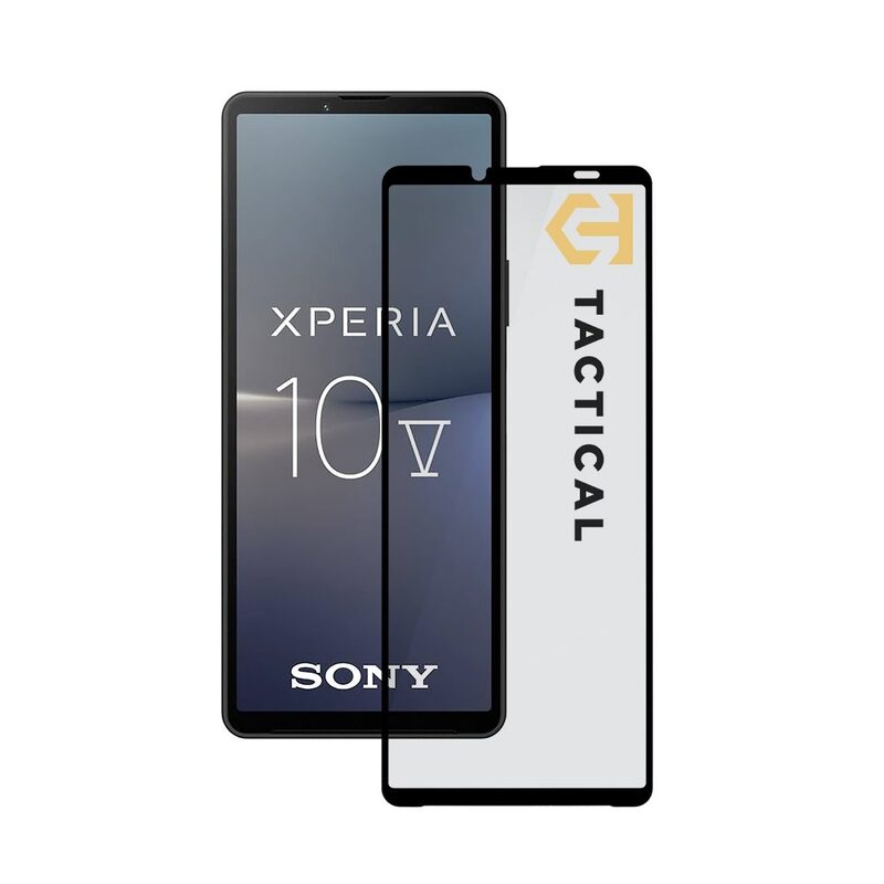 Screen Glass Sony Xperia 10 V 5D Full Glue Tactical Shield černé 1031323