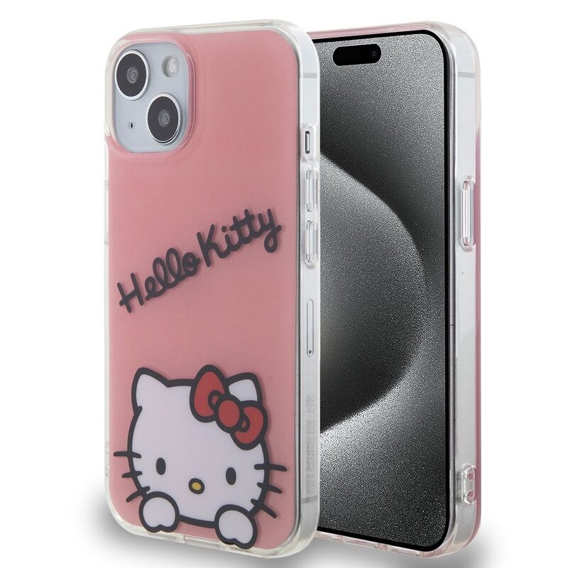 Levně Pouzdro Hello Kitty IML Daydreaming Logo zadní kryt pro Apple iPhone 13 Pink