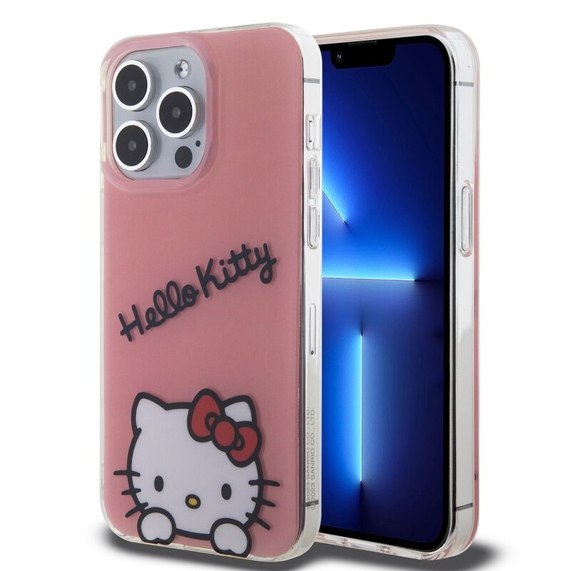 Levně Pouzdro Hello Kitty IML Daydreaming Logo zadní kryt pro Apple iPhone 13 PRO Pink