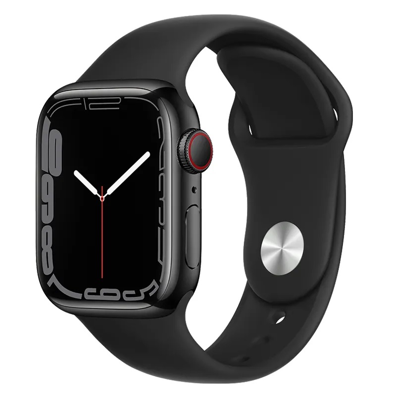 Hodinky HOCO WA01 silikonový řemínek pro Apple Watch 1/2/3/4/5/6/7/8/SE 42/44/45mm Black