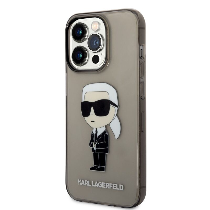 Pouzdro Karl Lagerfeld IML Ikonik NFT zadní kryt Apple iPhone 14 PRO Black