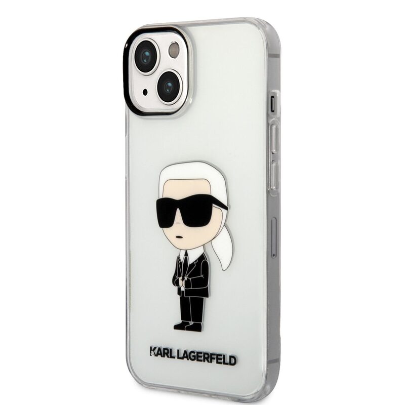 Pouzdro Karl Lagerfeld IML Ikonik NFT zadní kryt Apple iPhone 14 PLUS Transparent