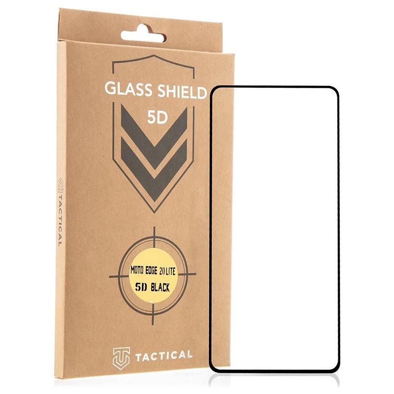 Screen Glass Motorola Moto EDGE 20 Lite Tactical Shield 5D Full Glue černé 1031532