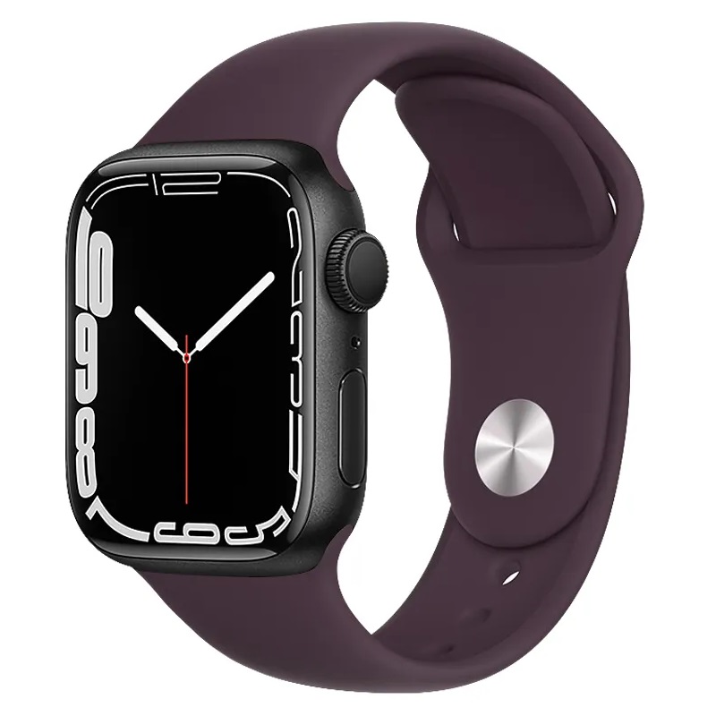Levně Hodinky HOCO WA01 silikonový řemínek pro Apple Watch 1/2/3/4/5/6/7/8/SE 38/40/41mm Crimson Cherry