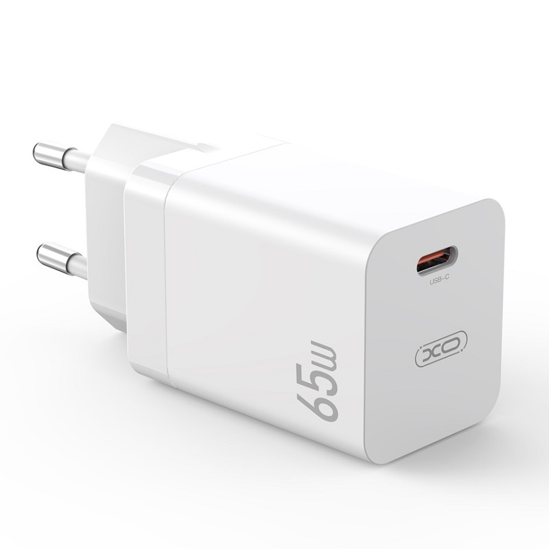 Levně Nabíječka XO CE10 USB-C QC 4.0 PD 3.0 65W 20V/3,25A MacBook, Laptop bílá