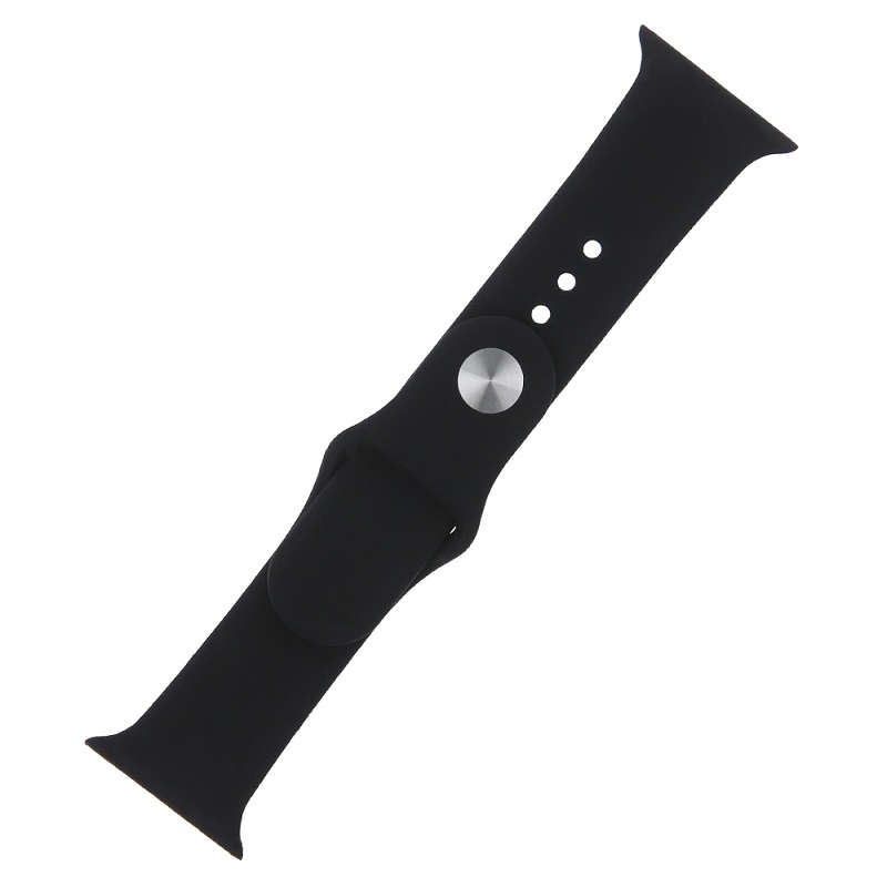 Levně Hodinky MoMax náramek silikonový Apple Watch 42 / 44 / 45mm vel M/L černý