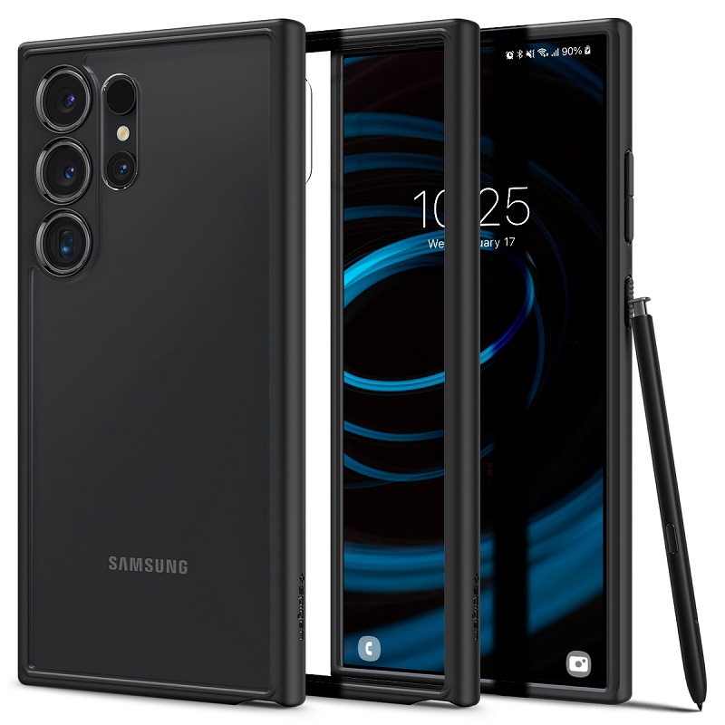 Levně Pouzdro Samsung S928 Galaxy S24 Ultra SPIGEN Hybrid ACS07295 Matte Black