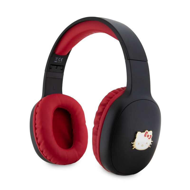 Sluchátka Bluetooth Hello Kitty Bicolor Kitty Metal Head Logo Stereo Black