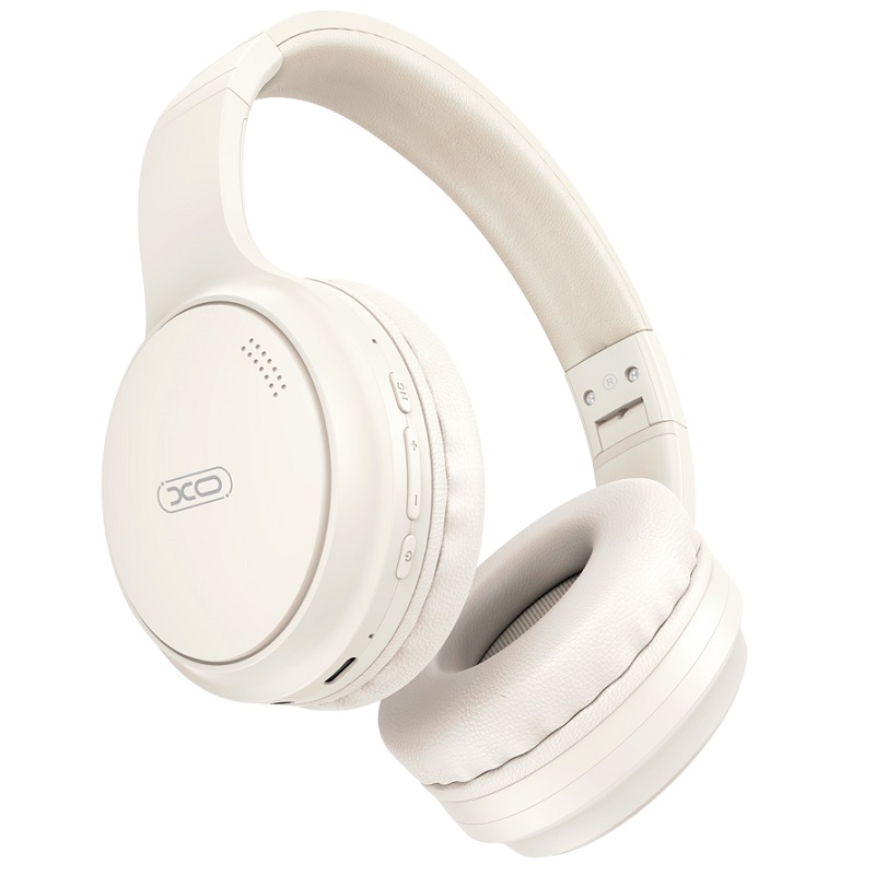 Levně Sluchátka XO BE41 ANC Bluetooth Stereo BT 5.3 + EDR krémová