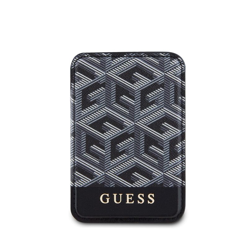 Levně Pouzdro na kreditní karty Guess G Cube Magsafe Cardslot Black
