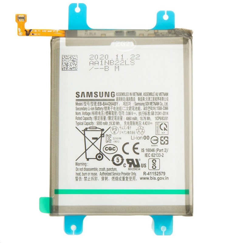 Baterie Samsung EB-BA426ABY Li-ion 5000mAh Samsung Galaxy A32 5G, A42 5G (Service Pack) Original