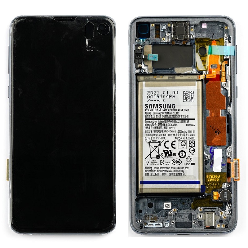 1033815_LCD display Samsung G970 Galaxy S10e + dotyk + předni kryt + baterie (Service Pack) Original modry.JPG