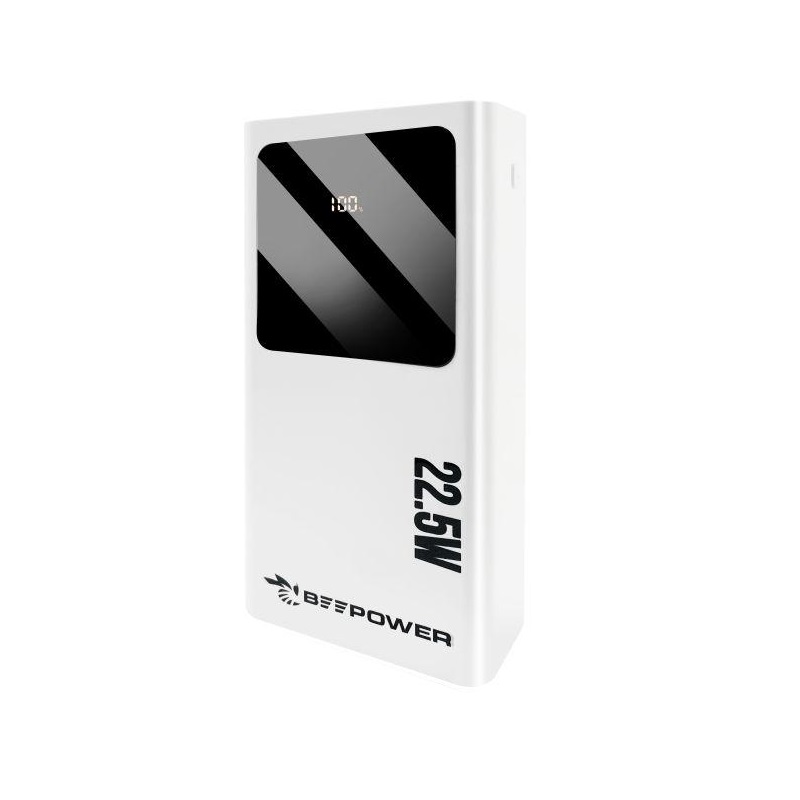 Zdroj záložní PowerBank BeePower BP-30PD 30000mAh 2x USB + USB-C PD, QC 3.0 22,5W bílý Zdroj záložní PowerBank BeePower BP-30PD 30000mAh 2x USB + USB-C PD, QC 3.0 22,5W bílý