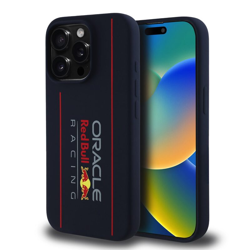 Pouzdro Red Bull Silicone Vertical Logo MagSafe zadní kryt Apple iPhone 15 PRO MAX Navy Pouzdro Red Bull Silicone Vertical Logo MagSafe zadní kryt Apple iPhone 15 PRO MAX Navy
