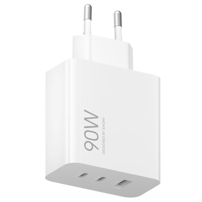 Levně Nabíječka Xiaomi MDY-19-EK Triple (2xUSB-C,1xUSB-A) 90W cestovní bílá