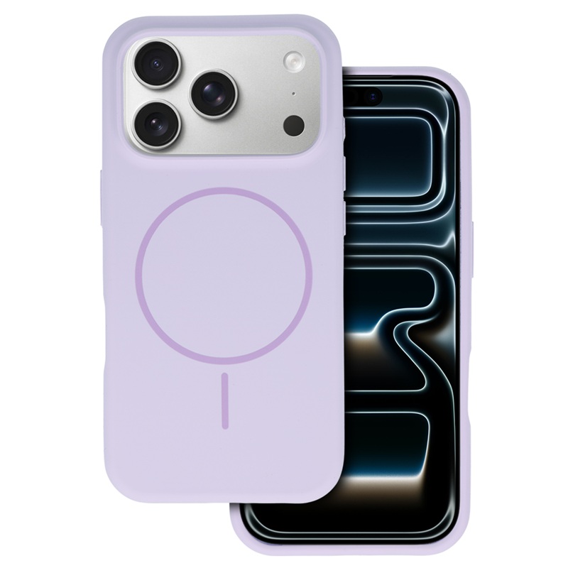 Levně Pouzdro silikon Apple iPhone 17 PRO Magsafe Color Slim fialové