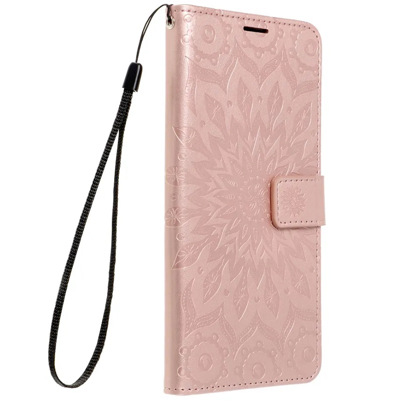 Levně Pouzdro Flip Mezzo Book Samsung A556 Galaxy A55 5G vzor mandala růžovo zlaté