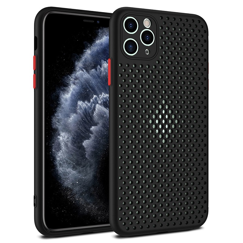 Pouzdro silikon Huawei P40 Lite Cool Master děrované černé