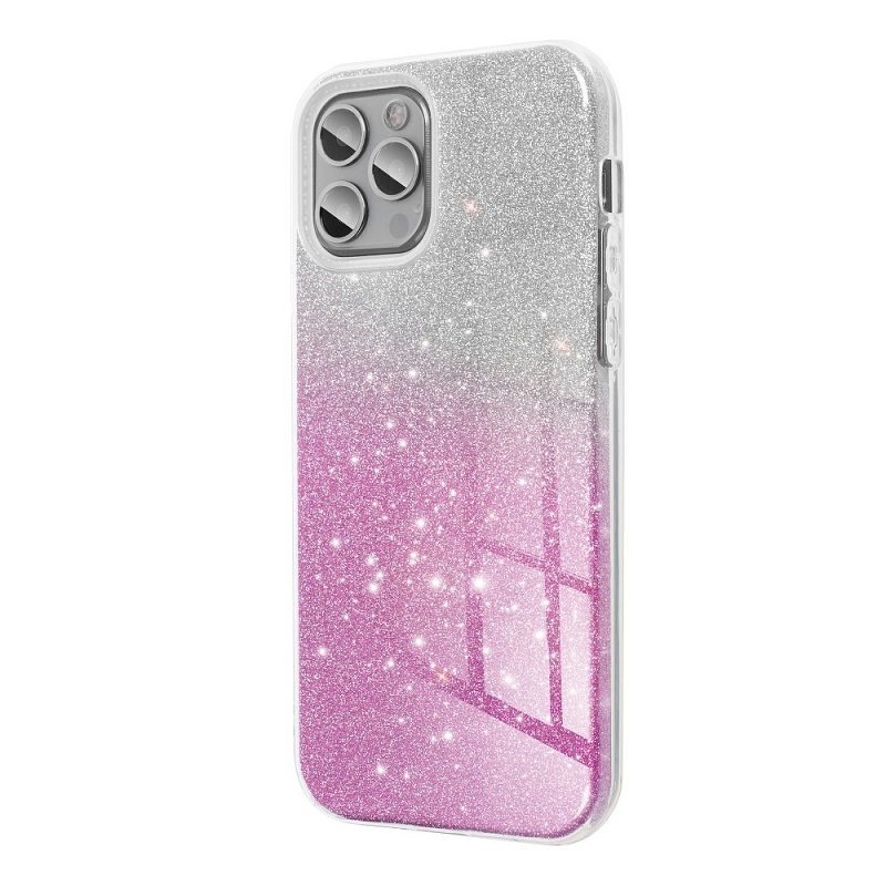 Pouzdro silikon Xiaomi Redmi Note 12 4G Shining stříbrné růžové