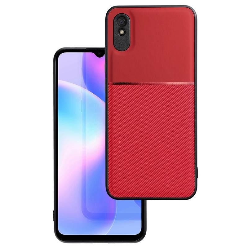 Pouzdro silikon Xiaomi Redmi 9C Noble s výztuhou červené